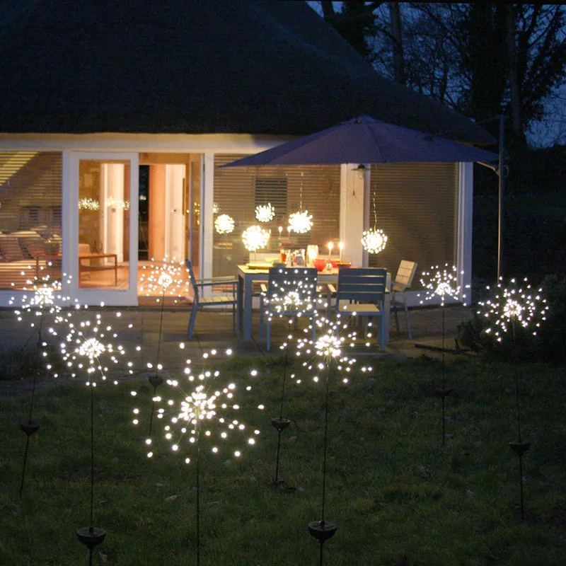 LED-uri Lumina Solara Șir în aer liber, Grădină cu Gazon rezistent la apa Solar de Papadie Luminile de Crăciun de Nunta de Basm Ghirlanda Decor