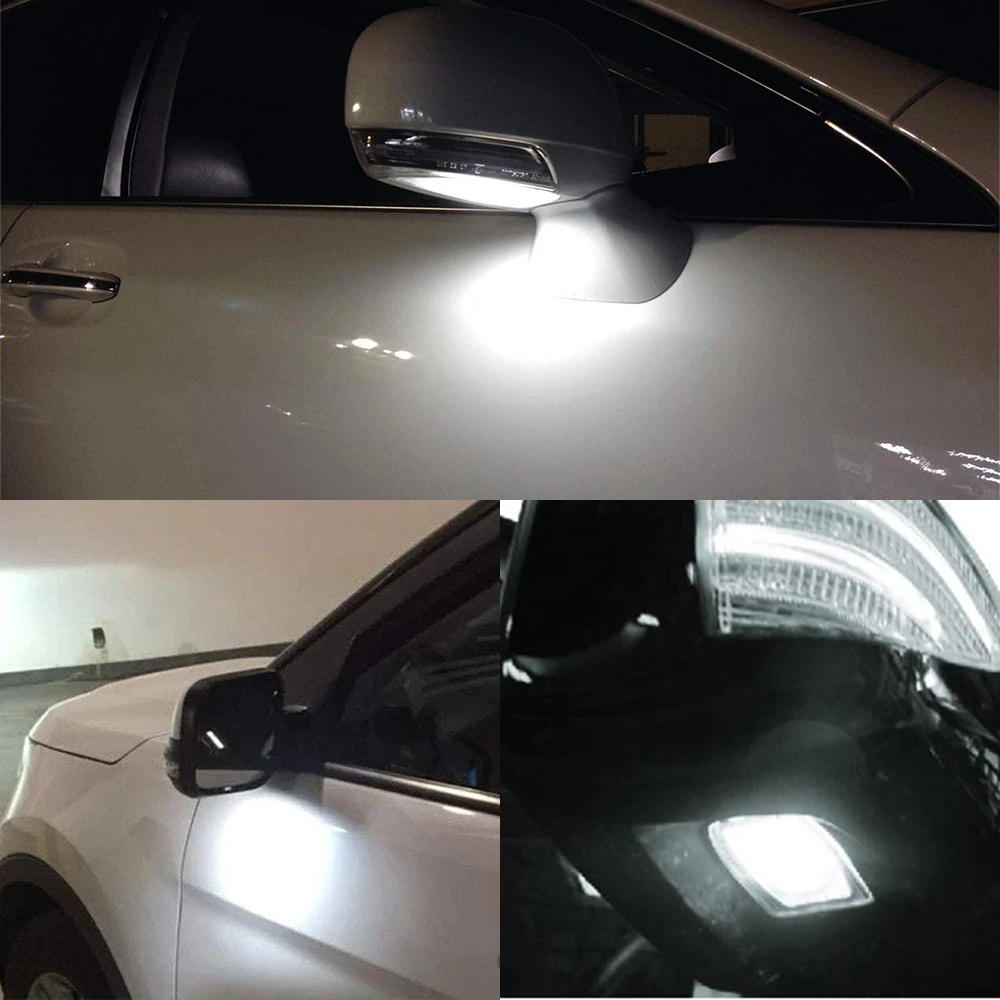 AUXITO 2 buc Canbus LED Oglinda retrovizoare Lumini de Baltă Lampa Pentru Volvo S60 V70 XC70 Land Rover LR2 LR3 LR4 Sunat Rover Sport 6000K Alb