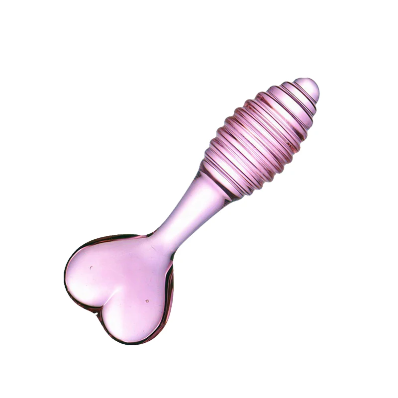 Falus Stimulare Vaginala Sticlă Pyrex Dildo Butt Plug Anal Plug Dragoste Inima De Cristal De Sticla Vibrator Pentru Femei Gay Sex Toy
