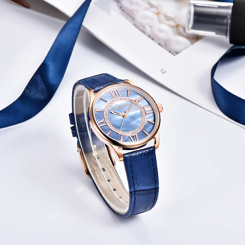 2019 Nouă ceasuri Femei BENYAR Cuarț ceas din piele doamnelor rochie top brand de lux ceasuri femei ceas Relogio Feminino