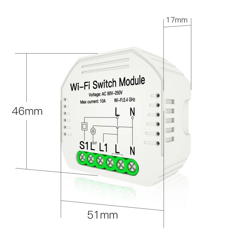 1/2 buc Smart Switch 1/2 Mod de 100V〜240V WiFi Comutator Cu Suportul conductei de distribuție Inteligente de Viață/Tuya APP de Lucru de la Distanță Cu Alexa de Start Google