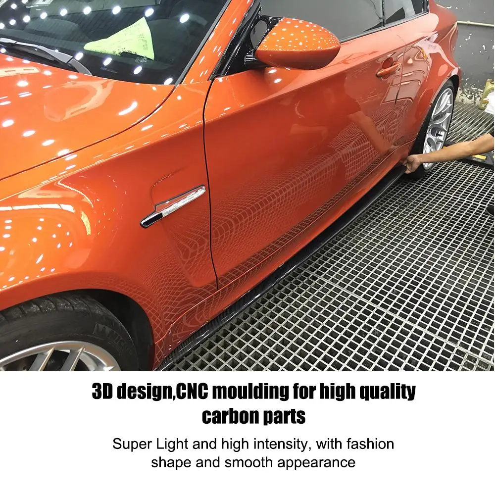 E82 Fibra de Carbon, praguri Laterale pentru BMW Seria 1 1M E82 M tech Coupe Sedan Bara de protecție Laterale Extenstions Buze Șorț anii 2011-2016