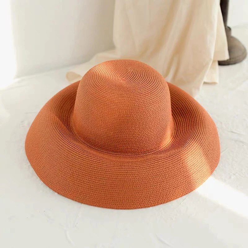 Elegant Compensare Palarie de Soare UPF 50+ Doamnelor Kentucky Derby Pălării Largi Pălărie de Paie pentru Femei de Vară pe Plajă Capac Fedoras Rochie Pălărie 2020 Nou