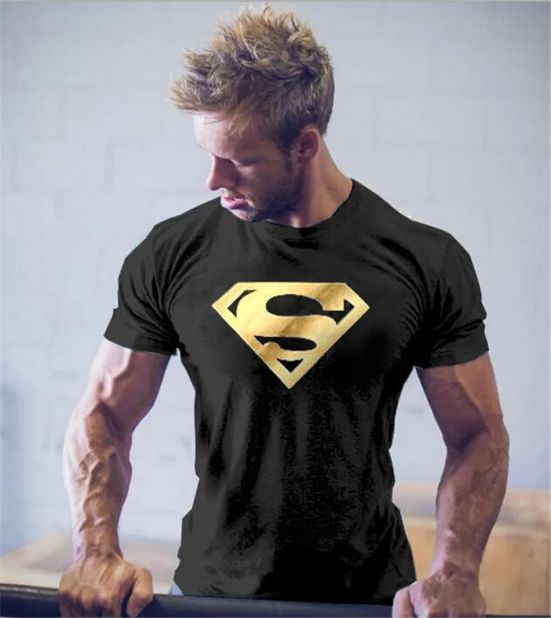 Fitness T-shirt Pentru Barbati cu Maneci Scurte Tee-tricou Tricouri Active Wear Săli de sport Îmbrăcăminte Musculare Tricou Dropshipping