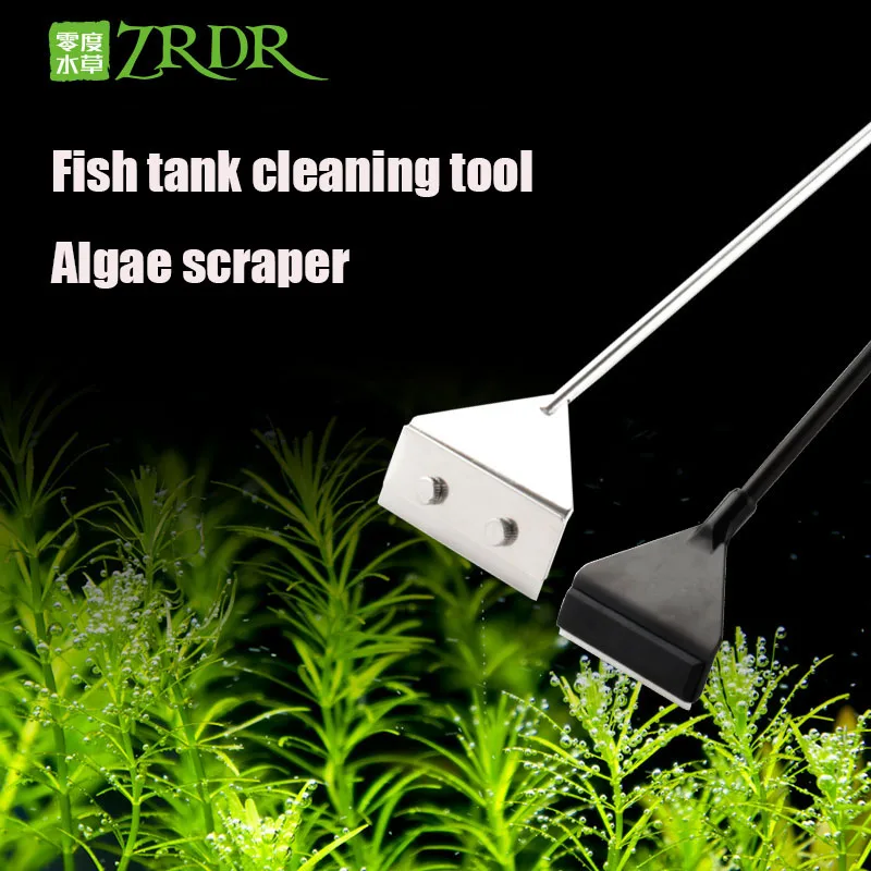 ZRDR din Oțel Inoxidabil Acvariu Rezervor de Pește Alge Lama Acvatice de Apă vie a Planta Iarba de Curățare Multi-Tool Cleaner Kit Set