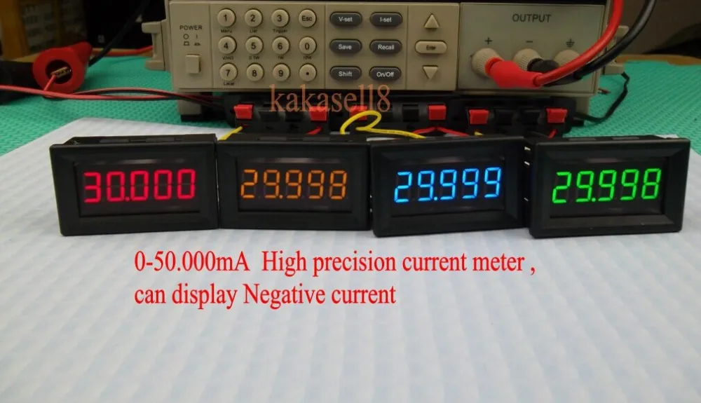 DC 0-50.000 mA 50mA Digital ampermetri ampermetru amperi Curent microamperi metru