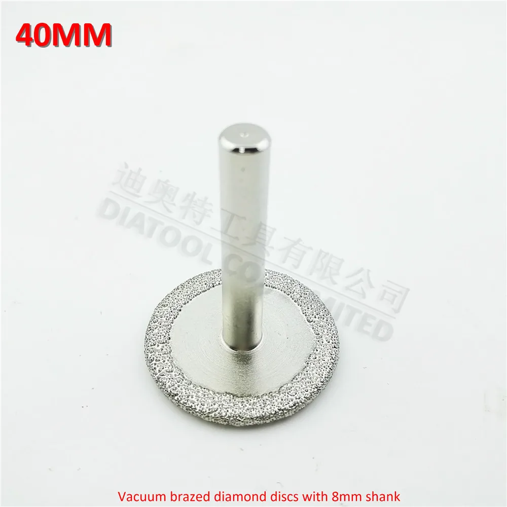 DIATOOL 2 buc (Dia50mm+ 40mm) Vacuum lipite discuri de diamant cu 8mm coadă de tăiere gravură piatră de granit mini-lamă de diamant