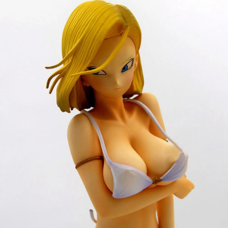 1/6 Scară DBZ Android 18 costum de Baie Postura în Picioare Ver. Goala Sexy Rășină GK Makaizou Model de Colectie Figura Anime