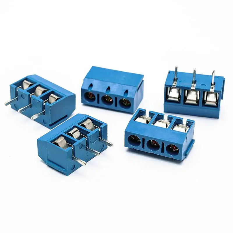 50 Buc albastru ABS KF301-2P 5,08 mm 2 Pini de Conectare Terminal Bornă cu Șurub Conector