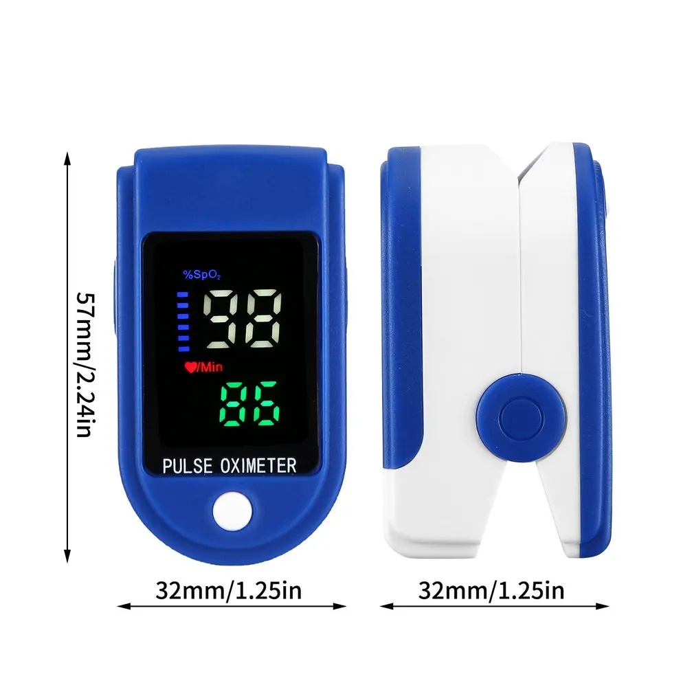 Profesionale Degetul Pulsoximetru Portabil Puls Oximetru de Puls Rate Monitor Cu LED-uri de pe Ecran de Alarmă Măsura Saturația Hemoglobinei PR