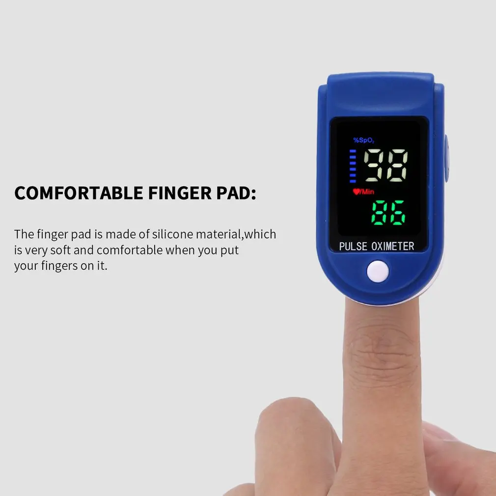 Profesionale Degetul Pulsoximetru Portabil Puls Oximetru de Puls Rate Monitor Cu LED-uri de pe Ecran de Alarmă Măsura Saturația Hemoglobinei PR