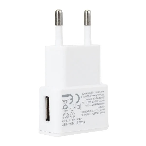 5V 1A USB Încărcător de Călătorie Încărcător de Perete Adaptor Portabil Inteligent Încărcător de Telefon Mobil UE Plug Culoare Negru Alb 100buc/lot