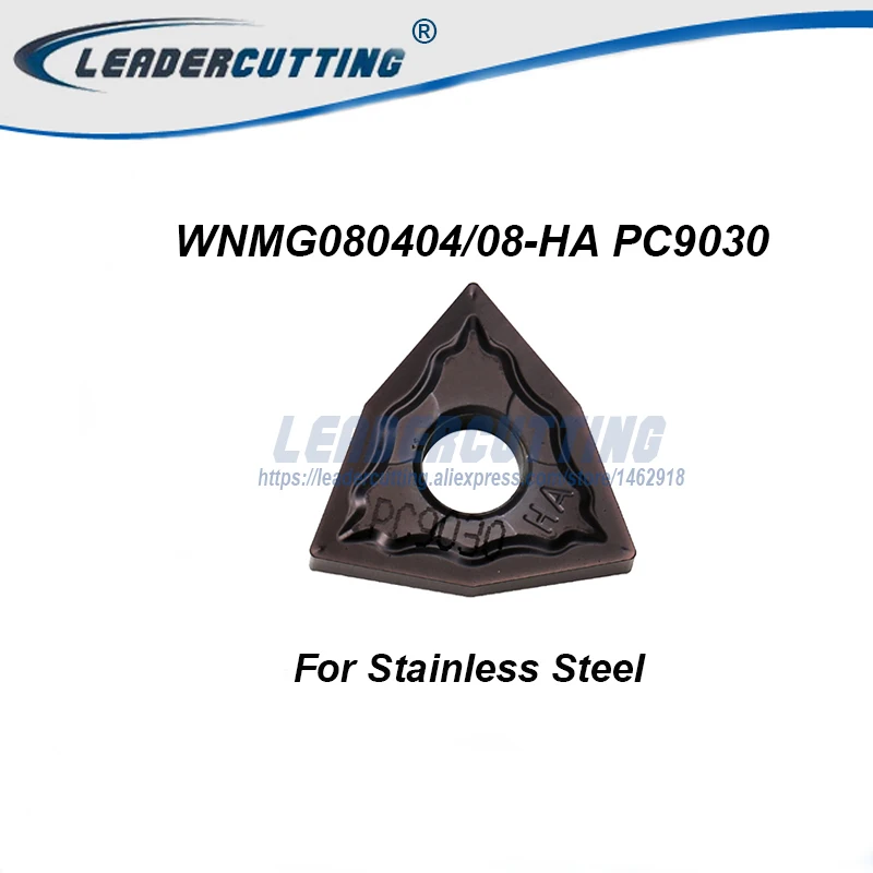 WNMG060404-HS WNMG080404 WNMG080408 HM HS HA GS PC9030 *10buc de Cotitură pentru a Introduce WWLNR/MWLNR,lame de Tăiere pentru Oțel Inoxidabil
