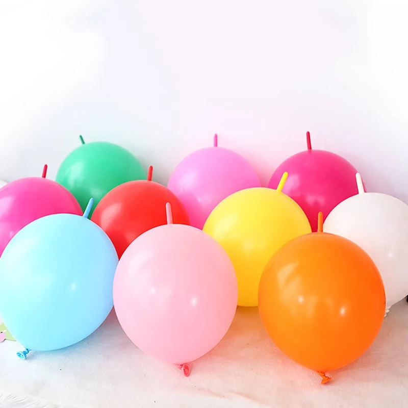30buc/set Coada Balon Multicolor Nunta Petrecere de Ziua Supplie Căsătorie Cameră Decor Ac Coada Link-ul de Balon Copil de Dus Globos