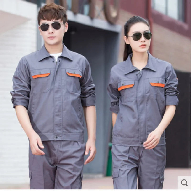 Femeia bărbați munca salopete de lucru uniforme de primavara Toamna Combinezoane de sudare costum atelier de reparații auto mecanic Plus Dimensiune haine set