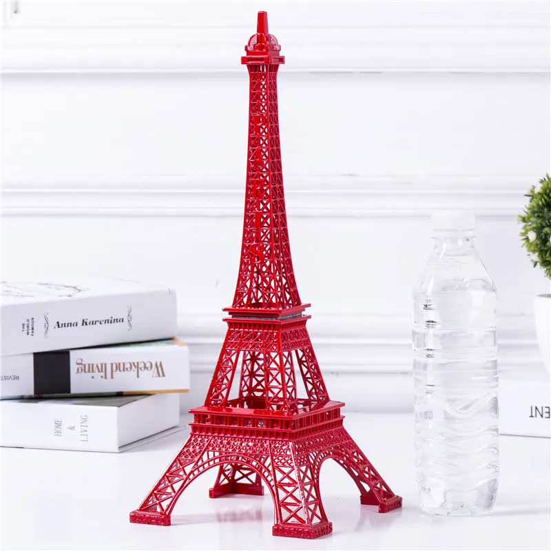 Cake Topper Turnul Eiffel Decor Cinci Dimensiuni Pură Culoare Roșie Turn, Metale Neferoase, Decor Acasă Îmbunătățire Cadou