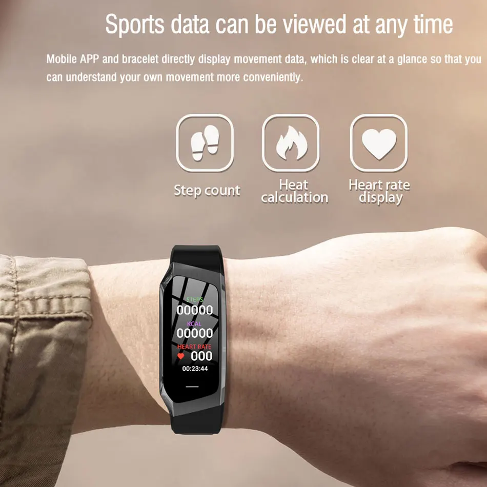 Fitness Ceas Heart Rate Monitor Tensiunii Arteriale Sănătate Pedometru Funcționare Sport Ceas de mână Ceas Inteligent Bărbați Femei Pentru IOS Android