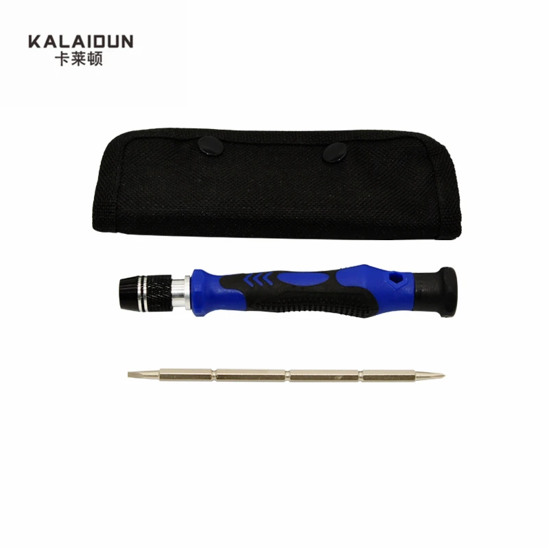 KALAIDUN Torx 9 in 1 multi-funcție set de șurubelniță cu două capete, geantă de pânză telefon mobil / calculator / electrice Instrumente de Reparare