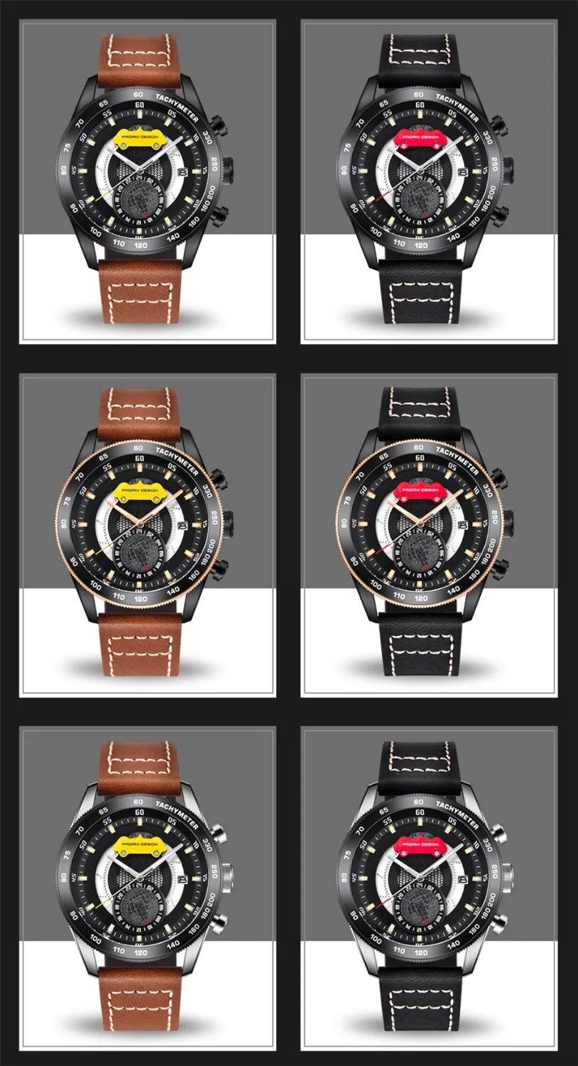 Brand de lux PAGANI DESIGN Cronograf Ceasuri Sport Barbati Reloj Hombre Complet din Oțel Inoxidabil Cuarț Ceasuri Relogio Masculino