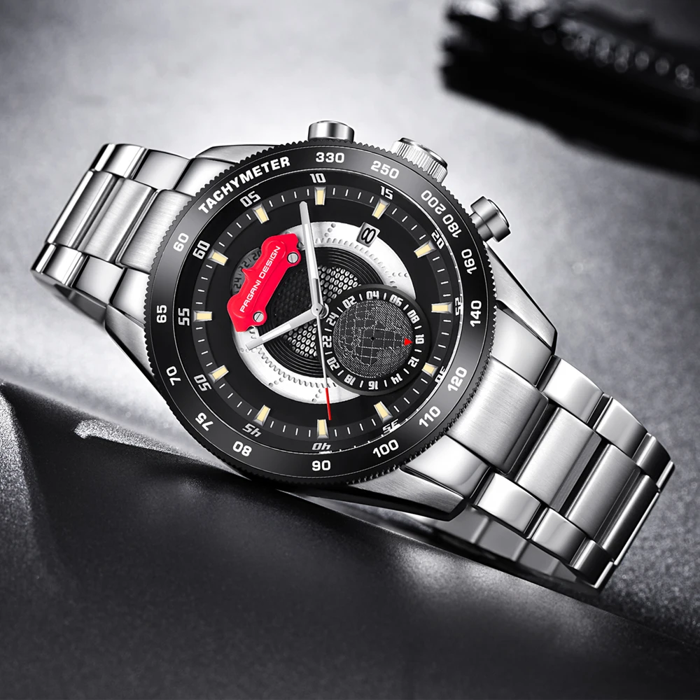 Brand de lux PAGANI DESIGN Cronograf Ceasuri Sport Barbati Reloj Hombre Complet din Oțel Inoxidabil Cuarț Ceasuri Relogio Masculino
