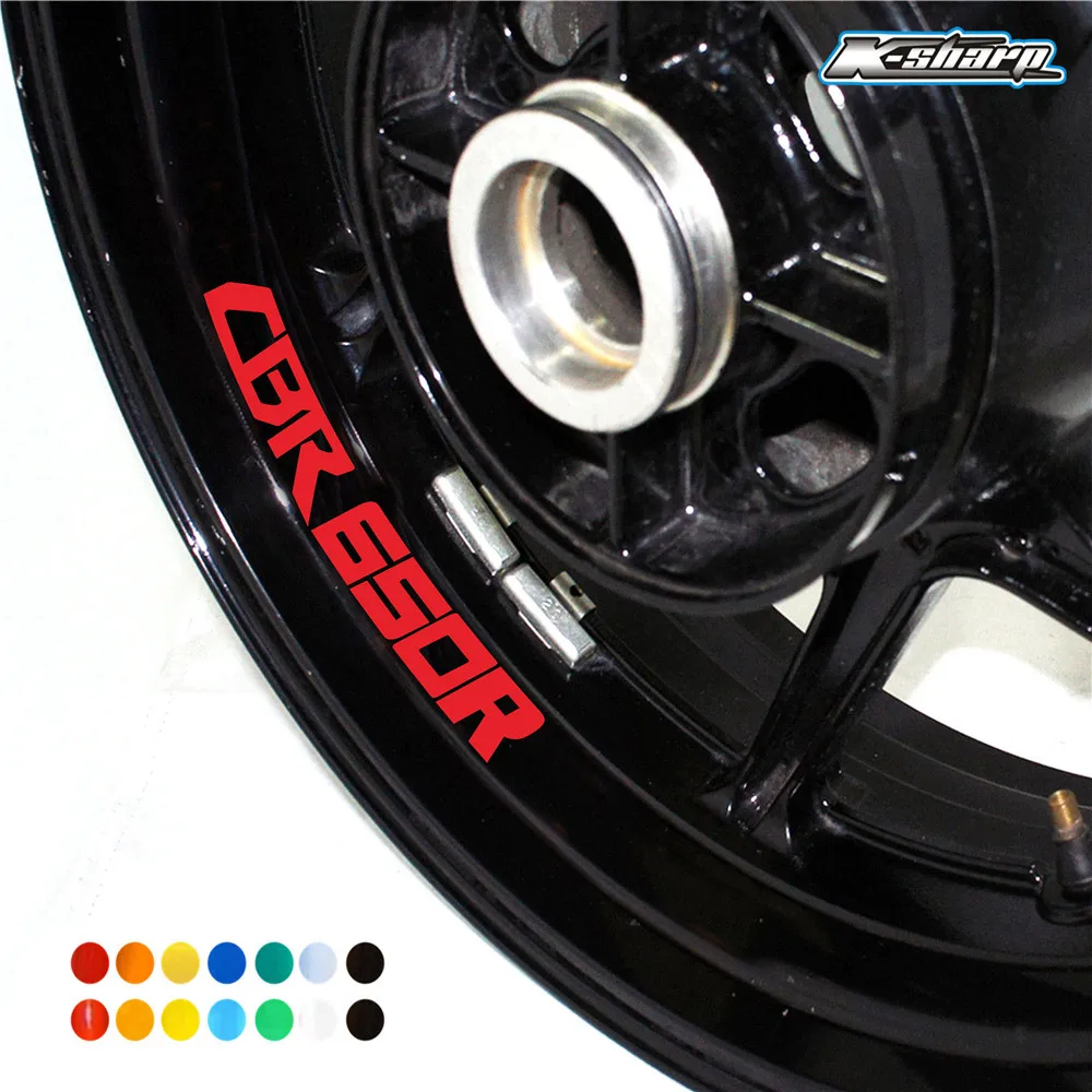 De înaltă calitate motocicleta autocolante impermeabil anvelope piese auto reflectorizant logo sticker decor pentru HONDA CBR650R CBR 650R