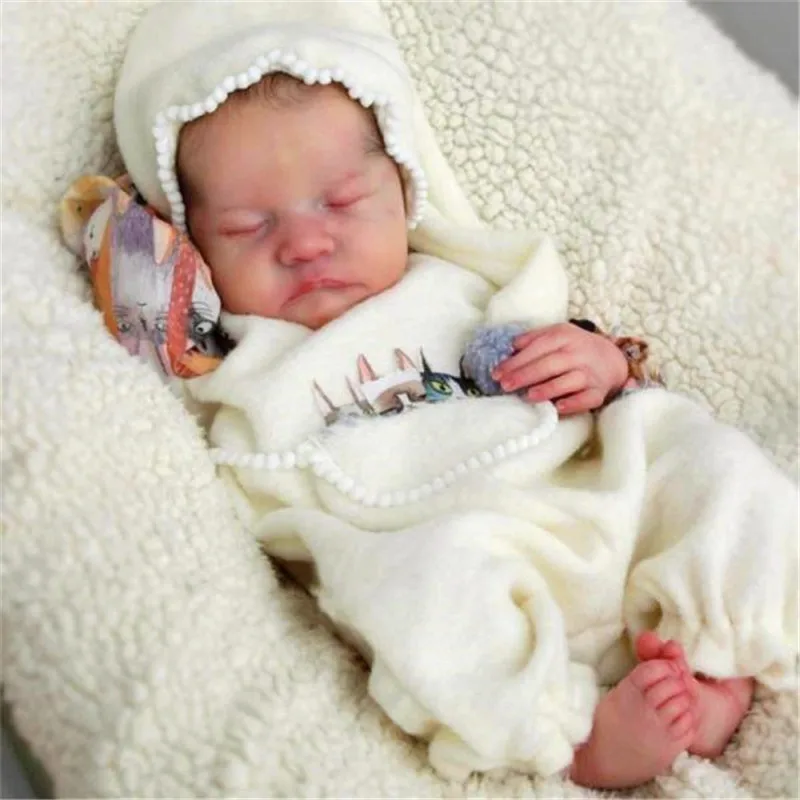 RSG Bebe Papusa Reborn 17 Inci Realiste Nou-născut Renăscut Baby Levi Vinil Nevopsite Neterminate Papusa Părți DIY Gol Papusa Kit