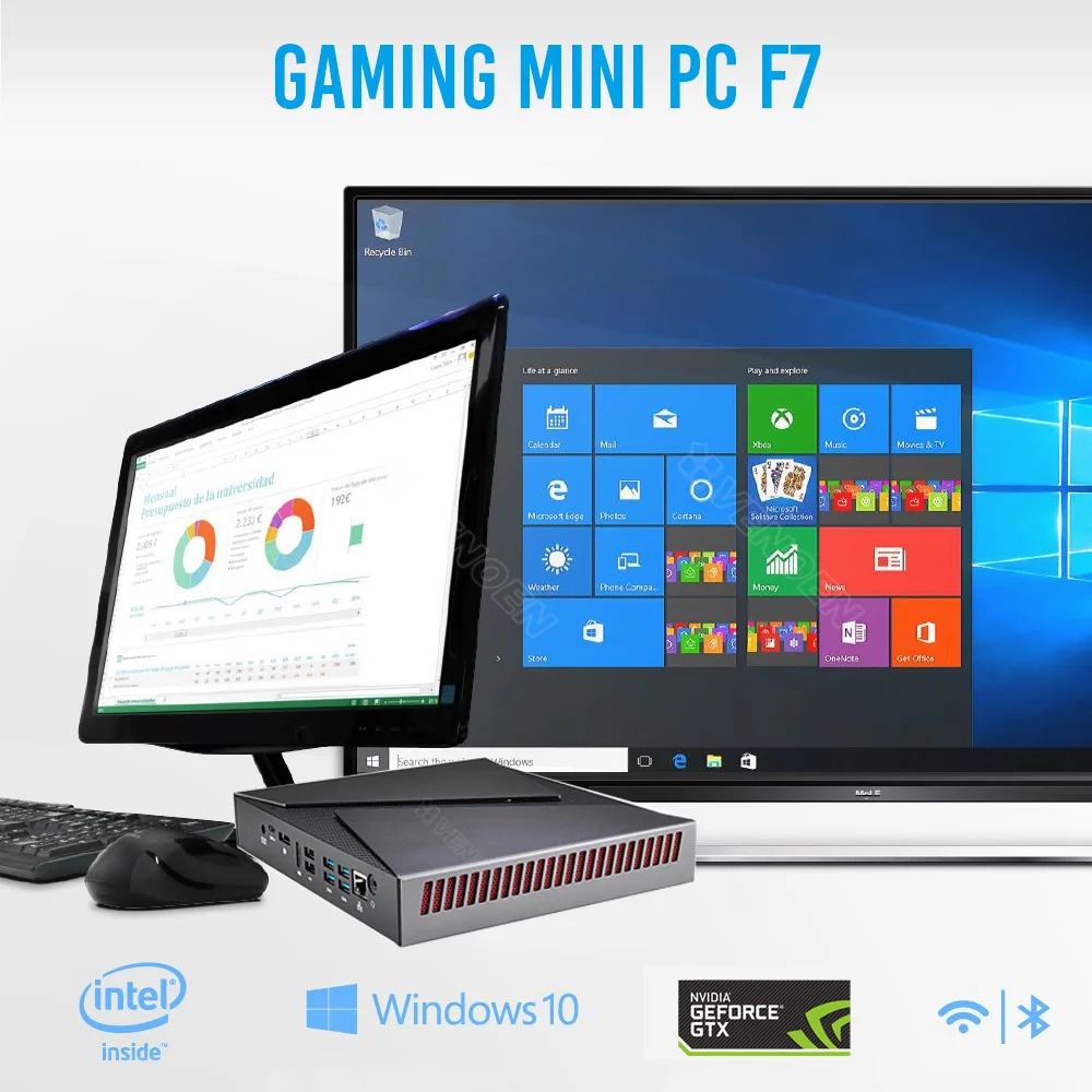 Calculator Gaming Intel Core i9 9880H 8950HK i7 9750H i5 9300H desktop Mini PC Windows10pro DDR4 GTX1650 4G HDMI DP WiFi AC BT4.0