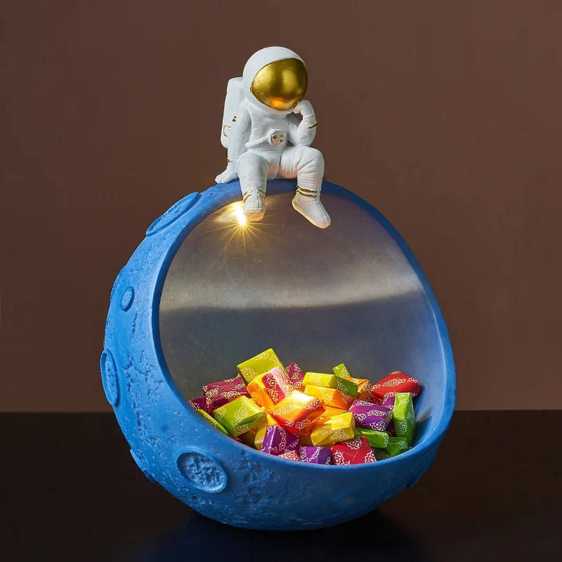 Figurine Astronaut de Stocare Rășină statui pentru Decorarea cosmonaut sculptura Acasă Living Depozitare Astronaut Accesorii