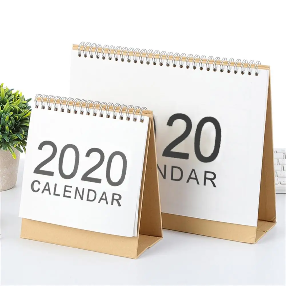 2020 Tabelul Calendar Planificator Săptămânal Lunar Planul De A Face Lista De Calendar De Birou De Zi Cu Zi Stil Simplu Desktop Flip Calendar