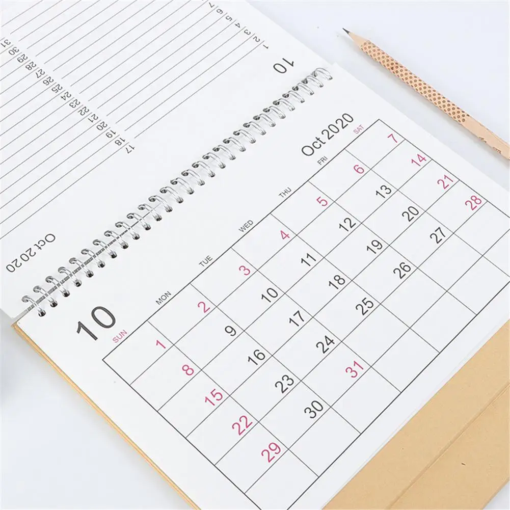 2020 Tabelul Calendar Planificator Săptămânal Lunar Planul De A Face Lista De Calendar De Birou De Zi Cu Zi Stil Simplu Desktop Flip Calendar