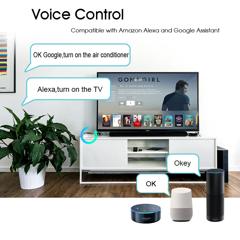 Viața inteligentă Universal Inteligent de la Distanță Controler WIFI+IR Comutator de Automatizare Acasă de Aer Conditionat TV Google Alexa Asistent Siri
