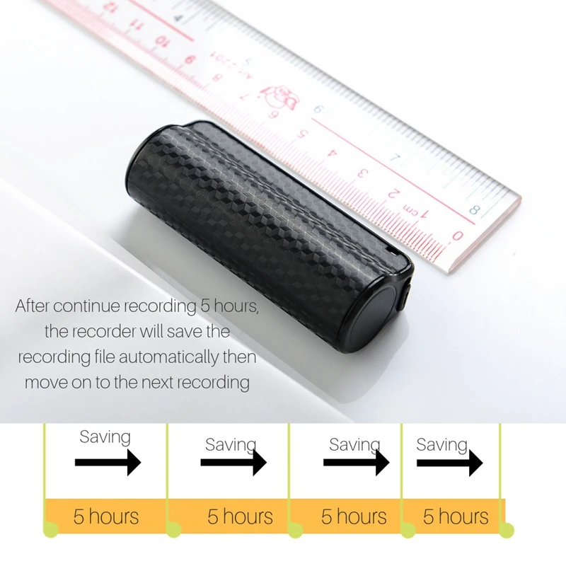 16GB MP3 netic Dispozitiv de Înregistrare de Voce Activat o Mini Recorder Activat Recorder Mini Microfon o