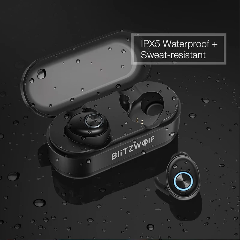 Blitzwolf BW-FYE2 TWS Adevărat Wireless bluetooth 5.0 Casti HiFi Stereo Sunet Bilaterale Apel Portabil Mini Sport Căști setul cu Cască