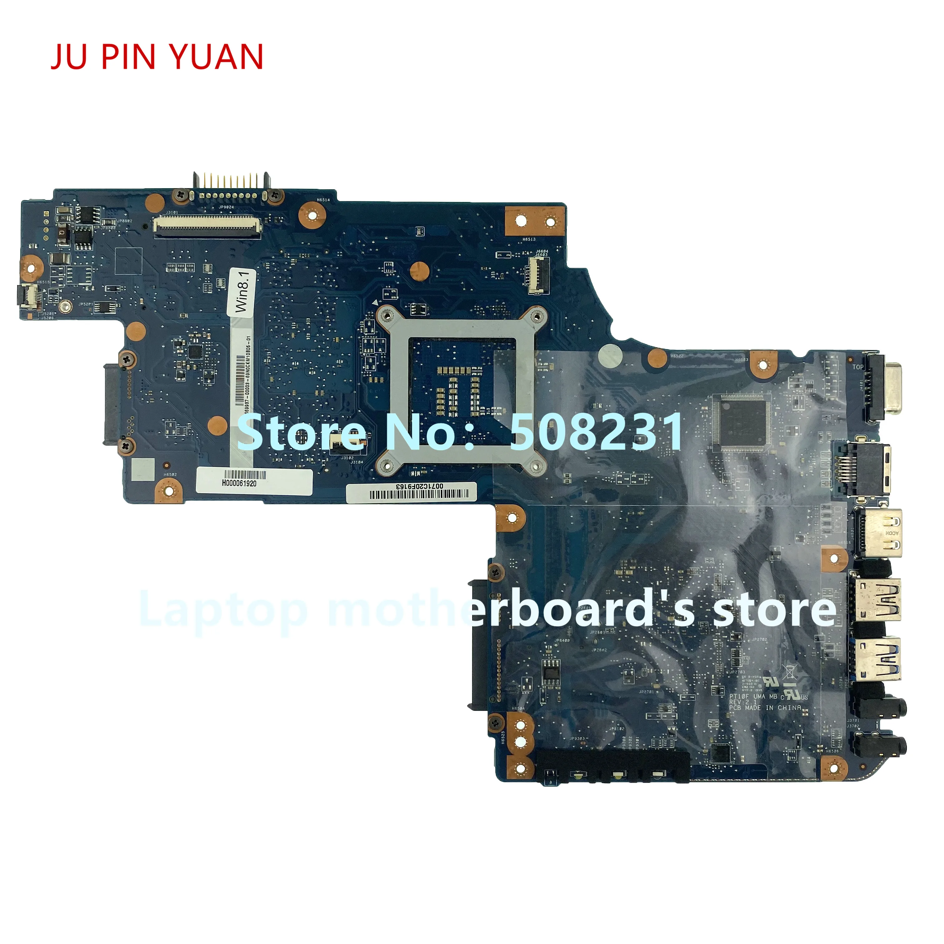 JU PIN de YUANI Pentru Toshiba C50 C55 C50-Un C55-Un Laptop placa de baza H000061920 SLJ8E HM76 testat pe deplin