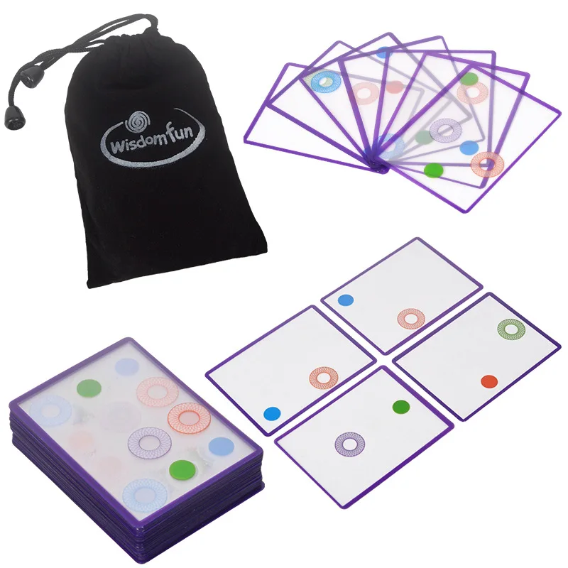 60 de carduri swishes masa de Strategie joc de petrecere joc de bord de Călătorie carte de joc țiglă de jucărie pentru copii adult Familie Distractiv de a Omori timpul