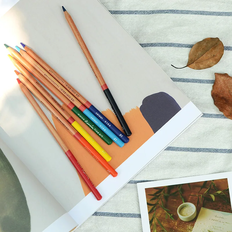 Marco Renoir Creion de Culoare Set 24/36/48/72/100/120 Culori de Ulei Creioane Colorate Artist pachet copii Culoare de colorat de colorat creioane