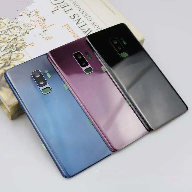 S9Plus Carcasa Pentru Samsung Galaxy S9 Plus G9650 Capac Baterie Reparați Spate Usa Spate + Logo-Ul De Lentilă Aparat De Fotografiat