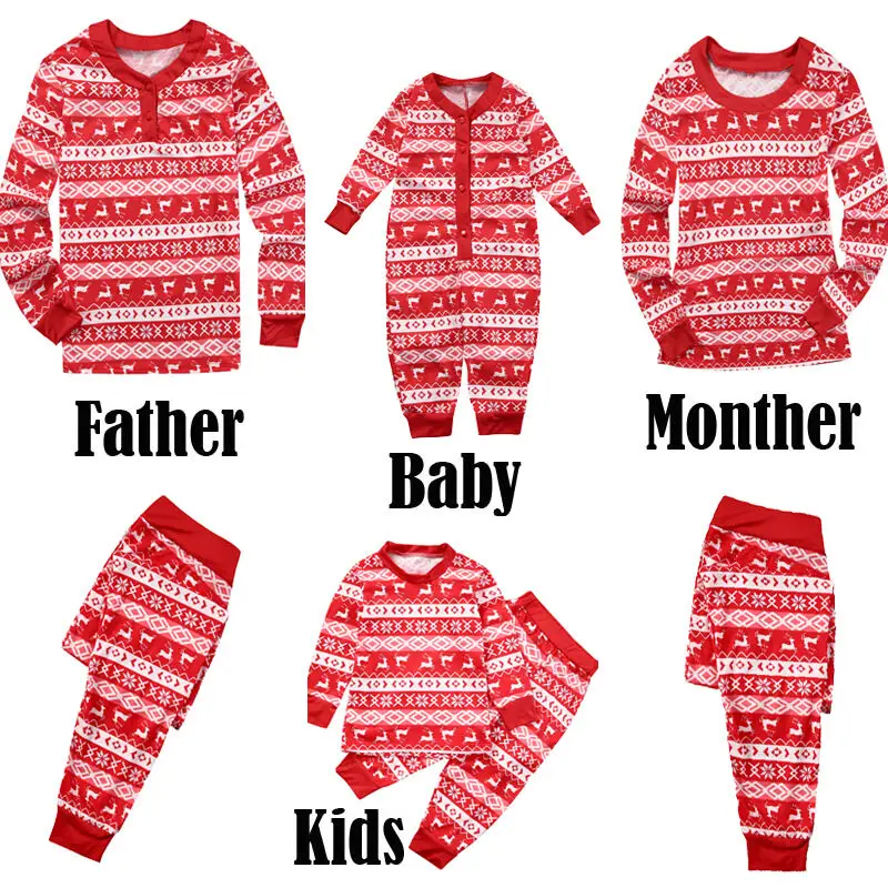 Familia Crăciun Potrivire Set De Pijama, Pijamale Pentru Adulți Femei Bărbați Copii Pijamale Pijamale