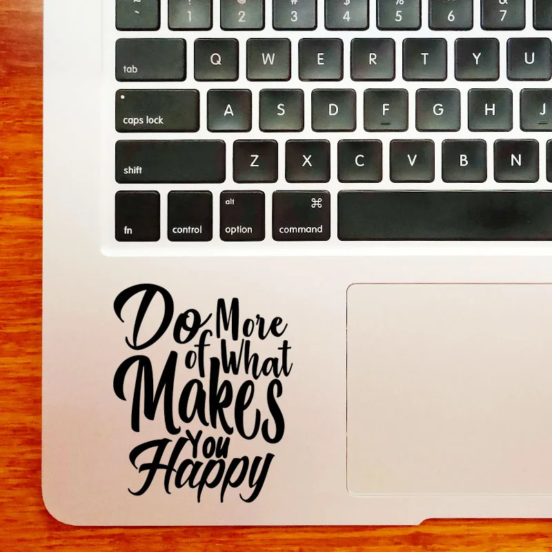 Viață fericită Citat Trackpad Laptop Autocolant pentru Macbook Decal Pro 16