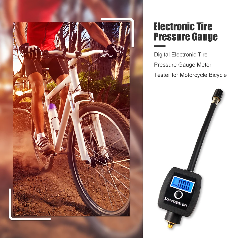 Portabil Digital de Precizie Electronica a Presiunii în Anvelope Instrument de Diagnosticare Metru Tester pentru Motociclete Biciclete Anvelope Manometru