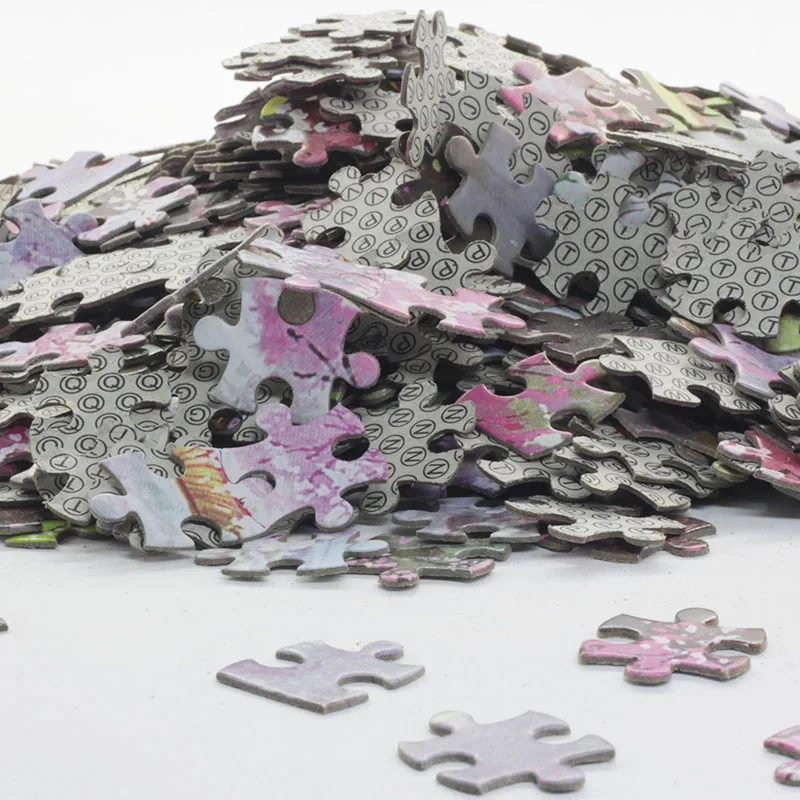 Hârtie 3D Jigsaw Puzzle 1000 bucăți de jucarii din lemn, puzzle-uri pentru adulti Jucarii Educative Autocolante Decorare Rurale Curte