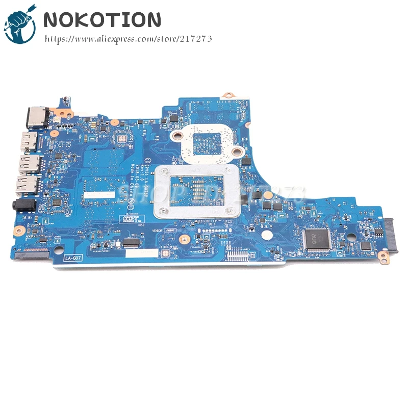 NOKOTION Pentru HP 15-15 DB-DB 15-DX Laptop Placa de baza Ryzen 3 2200U CPU L20666-601 L20666-001 EPV51 LA-G076P