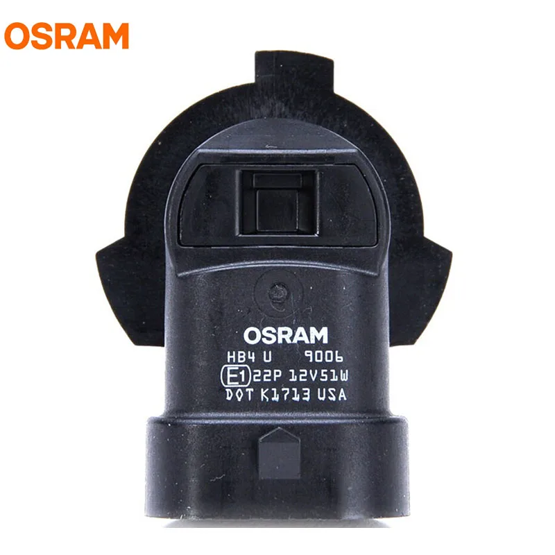 OSRAM 9006 HB4 12V 51W P22d Auto Originale cu Halogen Faruri Auto Bec 3200K Standard Hi/lo Fascicul de Calitate OEM Made In USA(Single)
