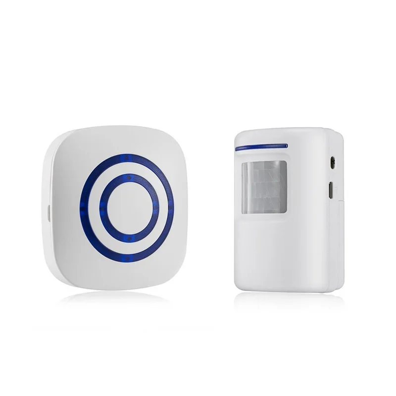 FIERBINTE Door Chime,de Afaceri fără Fir Usa Senzor de Mișcare Detector Inteligent Vizitator soneria de Securitate Acasă Alee de Alarmă cu 1 Plug-in
