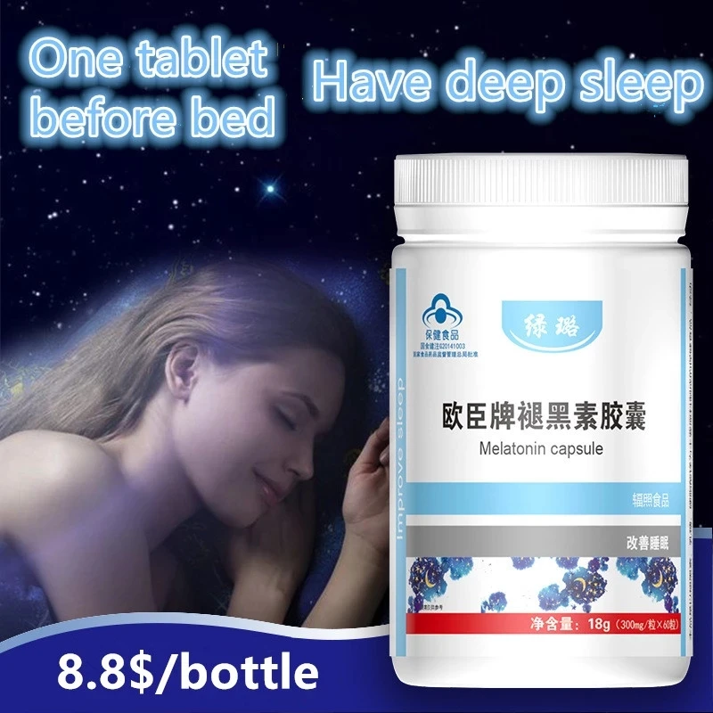 60 tablete/flacon de Înaltă Calitate somnifere Melatonină pe timp de noapte sleep aid Supliment Alimentar de Repede se Dizolvă Pastile de Dormit