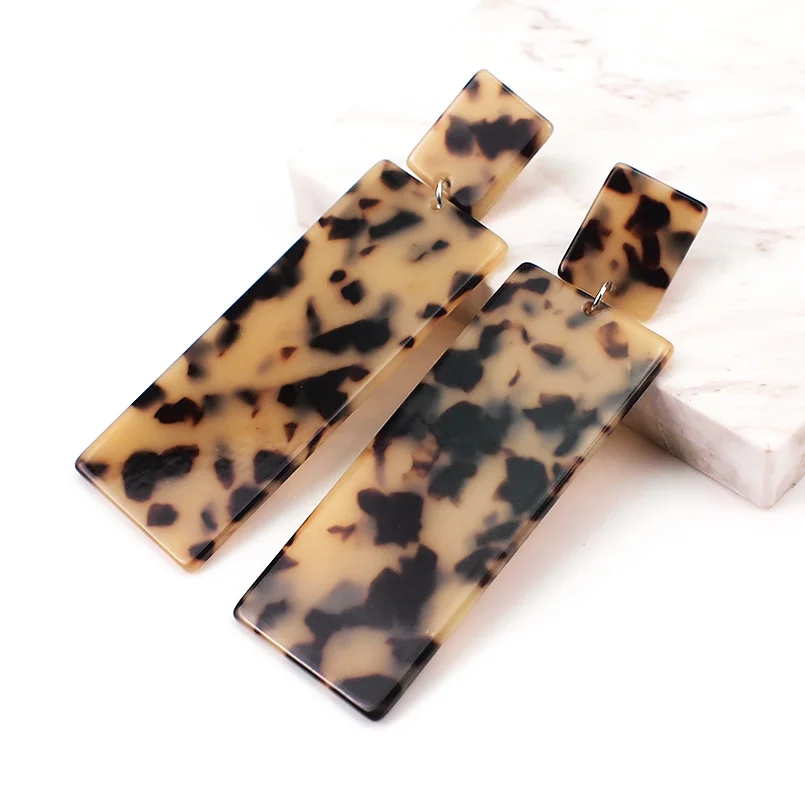 MANILAI Leopard Rășină Manșetă Bratari Set Pentru Femei de Moda Brățări Brățări Cercei Set Accesorii Bijuterii en-Gros