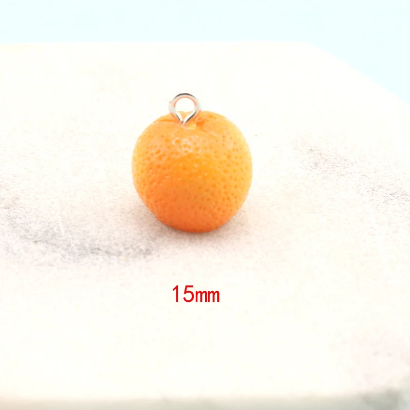 20buc Mini Simulare 3D Orange Cabochon Rasina Farmece Cercei Breloc Colier Pandantiv DIY Bijuterii Accesorii