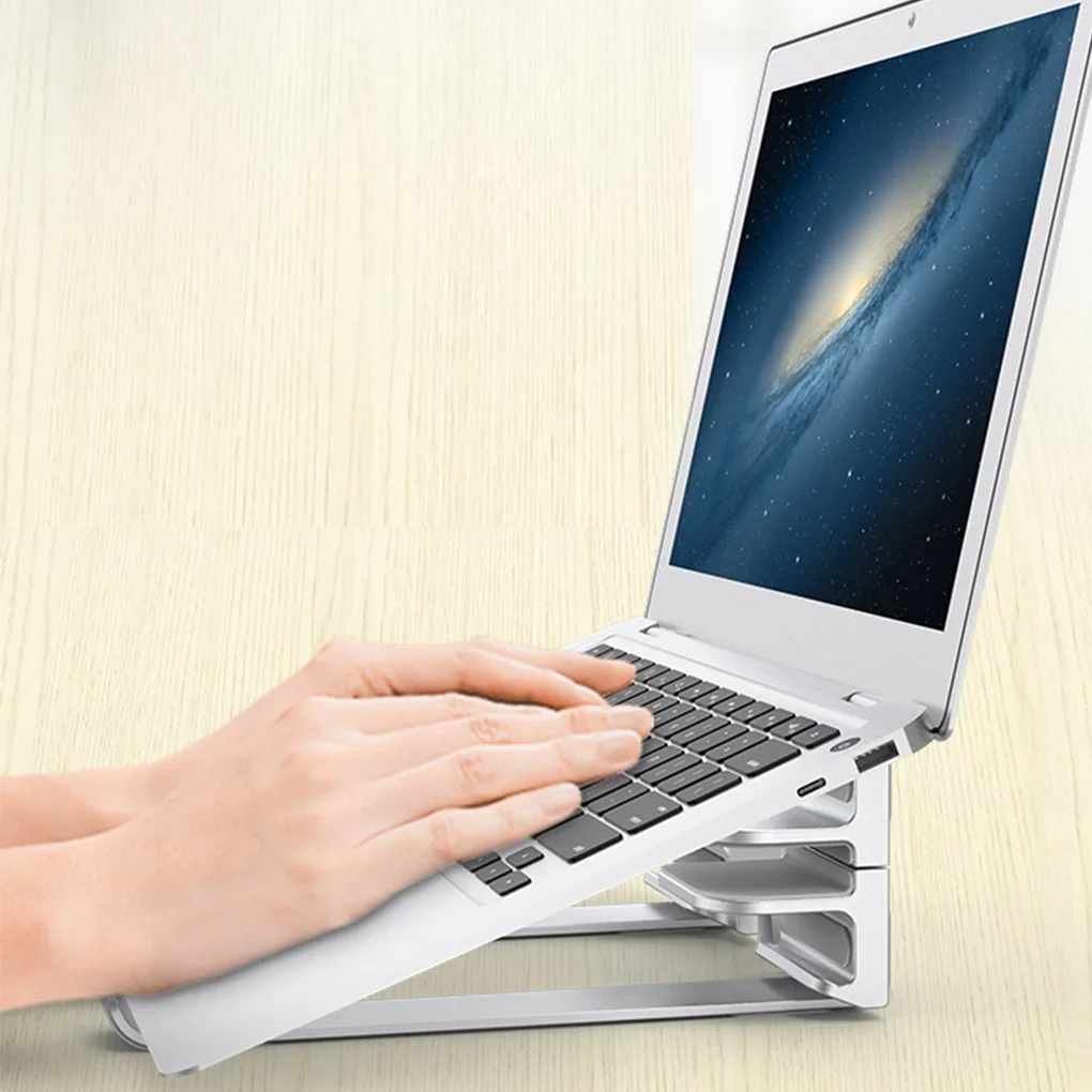 Laptop Suport Vertical Portabil Desktop, Laptop, Tableta Reglabil Aliaj de Aluminiu Suport Non-alunecare