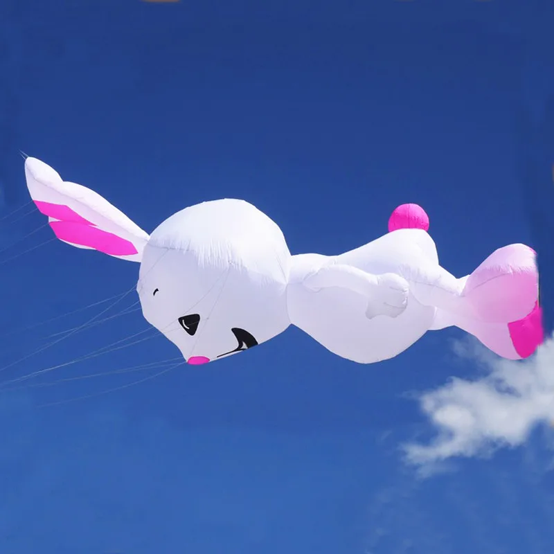 Transport gratuit 5m iepure zmeu de desene animate 3D moale zmee ripstop nylon jucării în aer liber pandantiv animal zmeu roata caracatiță zmeu fabrica