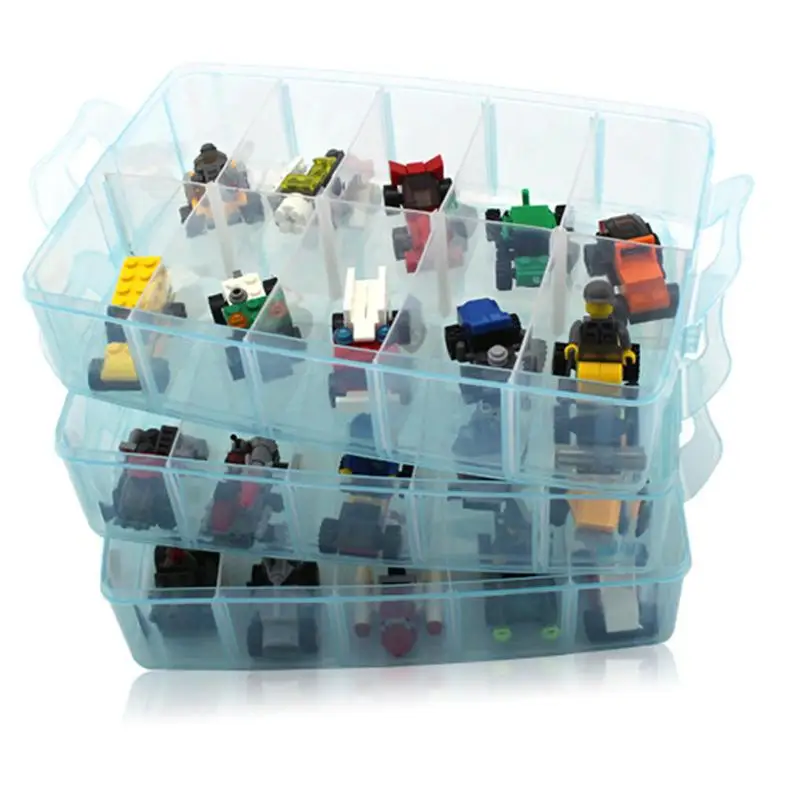 Jucărie pentru copii Caramida Cutie de Depozitare Bloc Depozitare Bijuterii Organizator de Menaj din material Plastic Transparent de Sortare Container